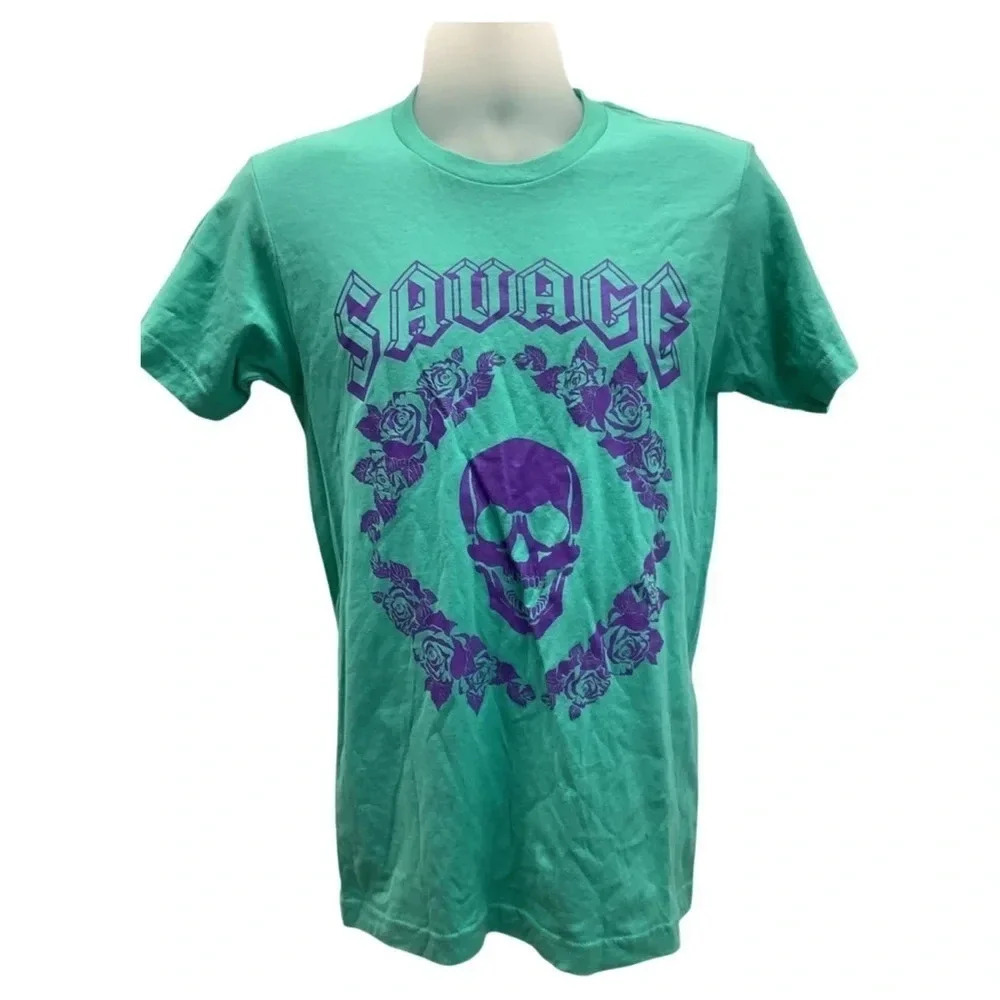 Return to Sender Size Small Men’s “Savage” Green T-Shirt. New Without Tags